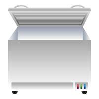 Freezer icon, cartoon style vector