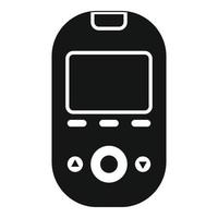 Glucometer tool icon, simple style vector