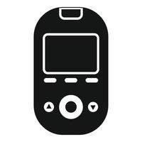 Glucometer tool icon, simple style vector