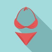 Swimsuit icon, flat style vector