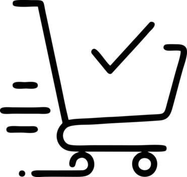 purchase icon in white image, illustration of purchase in white on white background, a purchase design on a white background vector