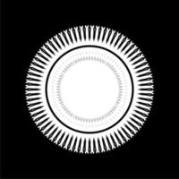 Ornamental Motifs Pattern Circle-Shaped for Decoration, Motifs Pattern, Ornate, Background, Website or Graphic Design Element. Vector Illustration