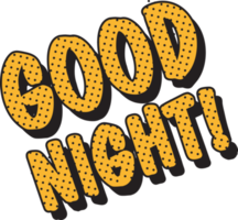 Good Night Lettering png