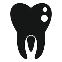 Healthy tooth icon, simple style vector