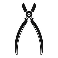 Forceps icon, simple style vector