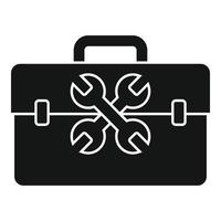 Service center tool box icon, simple style vector