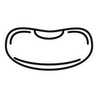 Farm kidney bean icon, outline style vector