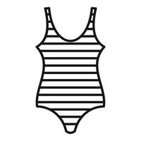 Bathing swimsuit icon, outline style vector