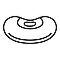 Pinto kidney bean icon, outline style vector