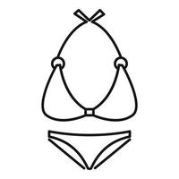 Party swimsuit icon, outline style vector