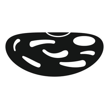 Lima kidney bean icon, simple style vector