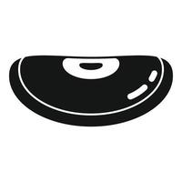Garden kidney bean icon, simple style vector