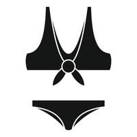 Party swimsuit icon, simple style vector