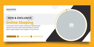 Web banner template vector