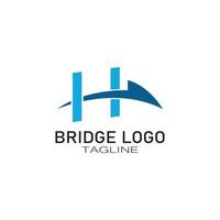 Bridge logo vector icon illustration design template