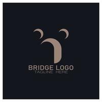 Bridge logo vector icon illustration design template