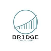 Bridge logo vector icon illustration design template