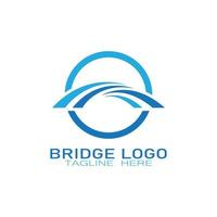 Bridge logo vector icon illustration design template