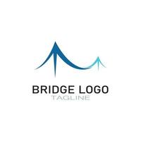 Bridge logo vector icon illustration design template