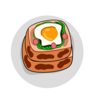 petit déjeuner sandwich oeuf png