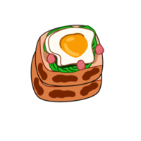 sándwich de desayuno huevo