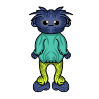 karakter monster schattig png