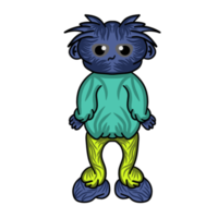 karakter monster schattig png