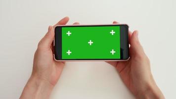 groen scherm mock-up chroma sleutel smartphone video