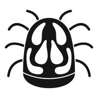 Bug disease icon, simple style vector