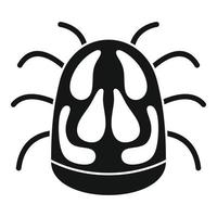 Bug disease icon, simple style vector