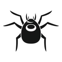 Spider forest bug icon, simple style vector