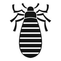 Pest bug icon, simple style vector