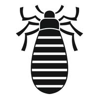 Pest bug icon, simple style vector