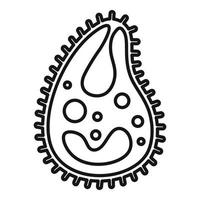 Infection cell parasite icon, outline style vector