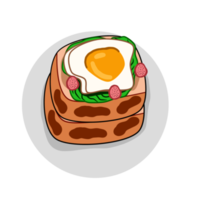 sándwich de desayuno huevo