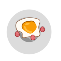 ovo de sanduíche de café da manhã png