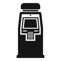 Atm machine icon, simple style vector