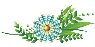 marco de racimo de flores para decoración png