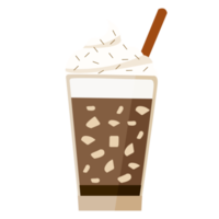 Iced coffee clipart png
