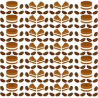 Coffee seamless pattern png