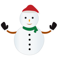 boneco de neve com chapéu png