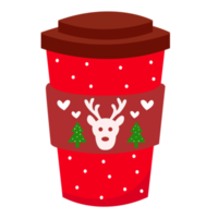 Kerstmis koffie PNG