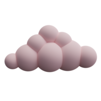nube 3d. ilustración de representación 3d. png
