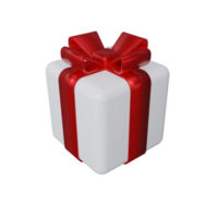 3D gift box. 3d rendering illustration. png