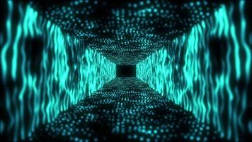 Colorful Particle Tunnel Loop Able Background video