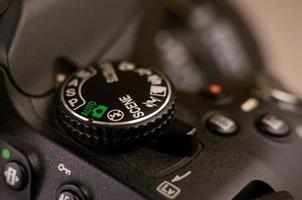 Details of modern digital SLR photocamera photo