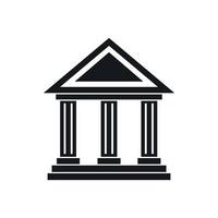 Colonnade icon, simple style vector