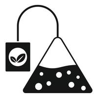 Tea pyramide icon, simple style vector