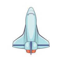 icono de avión, estilo de dibujos animados vector