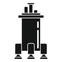 Space ship gravity icon, simple style vector